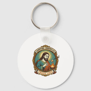Chaveiro Jesus Derrubou Marshmallow Festa na Fogueira Falha