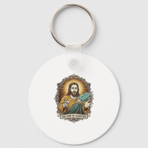 Chaveiro Jesus Derrubou Sabão Escorregadio no Banho Desajei