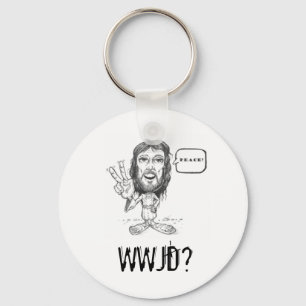 Chaveiro Jesus-Desenho, WWJD? Corrente chave