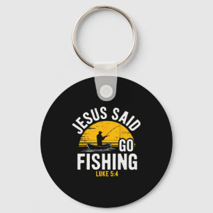 Chaveiro Jesus Disse Ir Pescar Lucas 5-4 Pescador Cristão