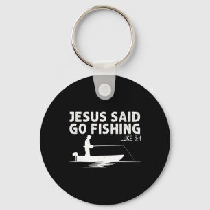Chaveiro Jesus Disse Vá Pescar Cristo Cristão Pescador F