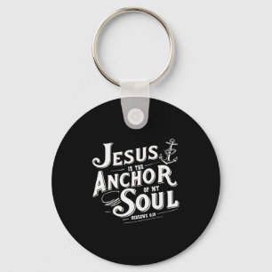 Chaveiro Jesus é a âncora da minha alma Hebreus 6_19 Bíblia
