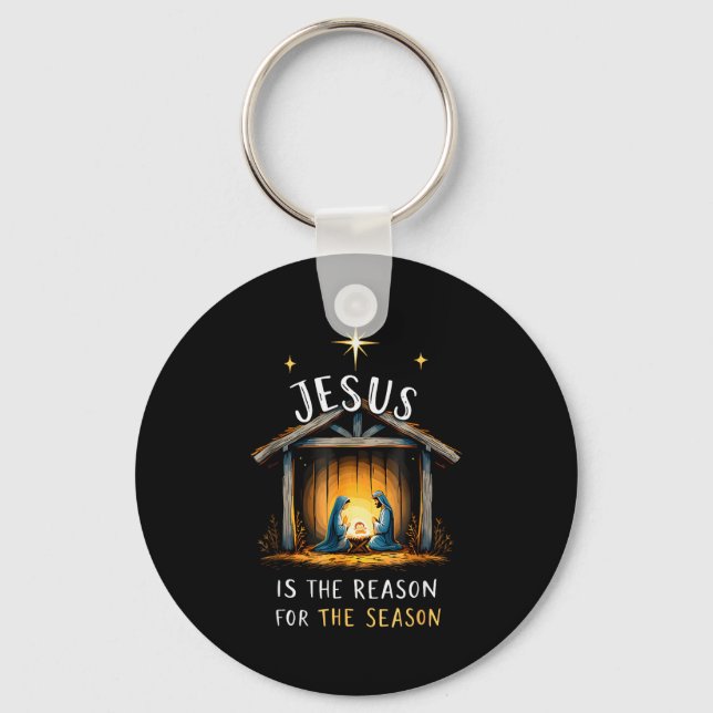 Chaveiro Jesus É A Razão Da Temporada Fé Cristã (Frente)