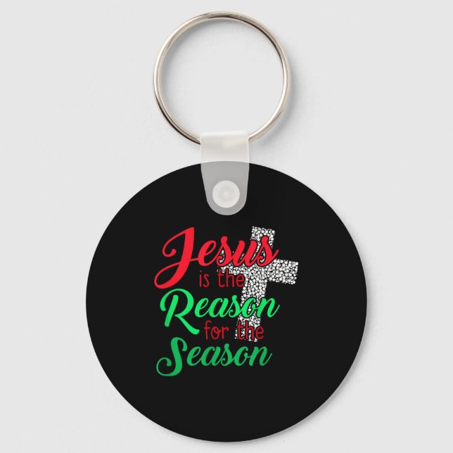 Chaveiro Jesus É A Razão Da Temporada Natal Cristã (Frente)