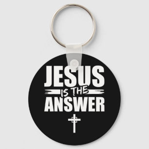 Chaveiro Jesus é a resposta Jesus T-Shirt Você é um Patriot
