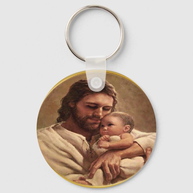Chaveiro Jesus e criança (Frente)