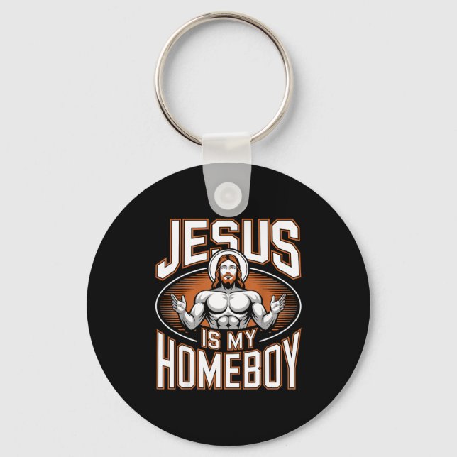 Chaveiro Jesus É Meu Amigo Religioso Academia Fé Cristã (Frente)