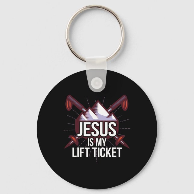 Chaveiro Jesus É Meu Bilhete De Elevação Que Esquece O Cris (Frente)