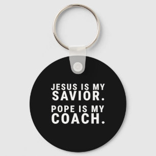 Chaveiro Jesus é meu Papa salvador é meu humor católico tre