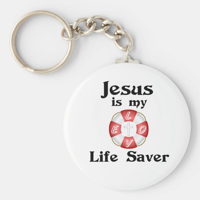 Chaveiro Jesus é meu salva-vidas (Frente)