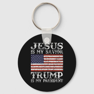 Chaveiro Jesus É Meu Salvador Trump É Meu Presidente