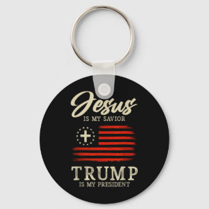 Chaveiro Jesus É Meu Salvador Trump É Meu Presidente 2024 E