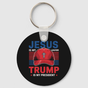 Chaveiro Jesus É Meu Salvador Trump É Meu Presidente Cristã