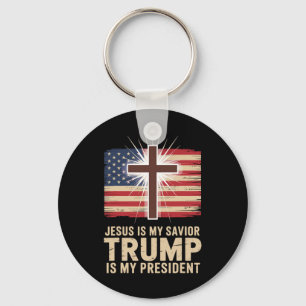Chaveiro Jesus É Meu Salvador Trump É Meu Presidente Políti