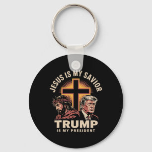 Chaveiro Jesus É Meu Salvador Trump É Meu Presidente Religi