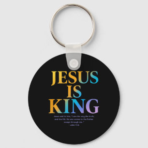 Chaveiro Jesus é o rei Jesus João 14_6 Costume Christian (o