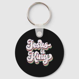 Chaveiro Jesus é o rei Retro Faith, Design
