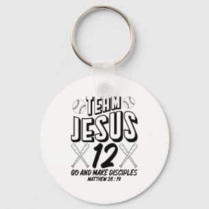 Chaveiro Jesus E Time De Beisebol Jesus Cristão Mateus 28