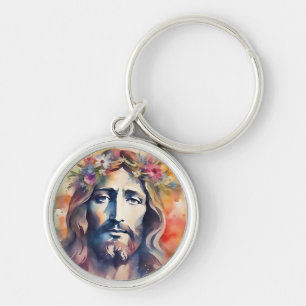 Chaveiro Jesus em Aquarela