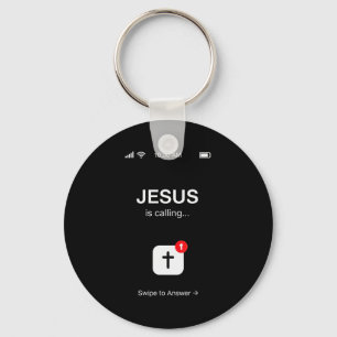 Chaveiro Jesus engraçado está chamando Humor religioso cris