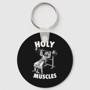 Chaveiro Jesus engraçado músculos sagrados supino gym fitne