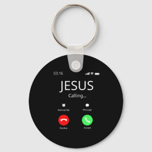 Chaveiro Jesus Está Ligando - Cristão