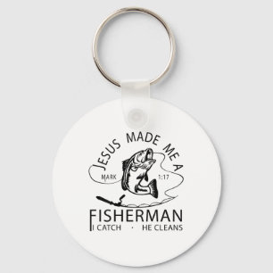 Chaveiro Jesus Fez De Mim Um Gato Pescador Que Limpa Faith