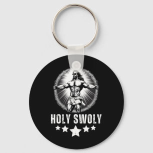 Chaveiro Jesus Fisiculturismo Fitness Santo Swoly Engraçado