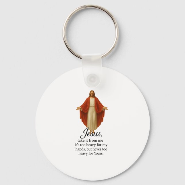 Chaveiro Jesus in Red and White (Frente)