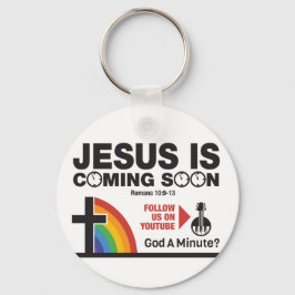 Chaveiro Jesus Is Coming Soon Keychain