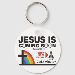Chaveiro Jesus Is Coming Soon Keychain