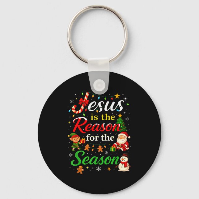 Chaveiro Jesus Is The Reason For The Season Christmas Day X (Frente)