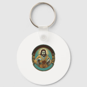 Chaveiro Jesus Mancha de Café nas Calças Antes de Encontrar