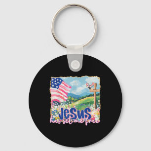 Chaveiro Jesus Me Libertou Da Bíblia Cristã 4 De Julho