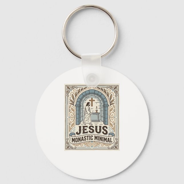 Chaveiro Jesus Monástico Minimalista Jesus Monástico Minima (Frente)