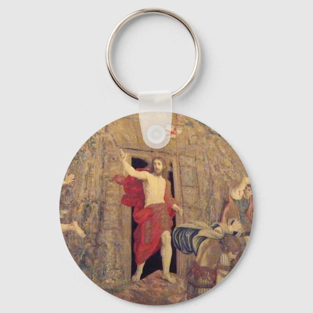 Chaveiro Jesus na Tapeçaria da Ressurreição no Vaticano (Frente)