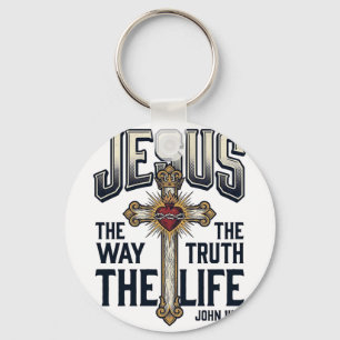 Chaveiro Jesus O Caminho A Verdade A Vida Camiseta Cristã