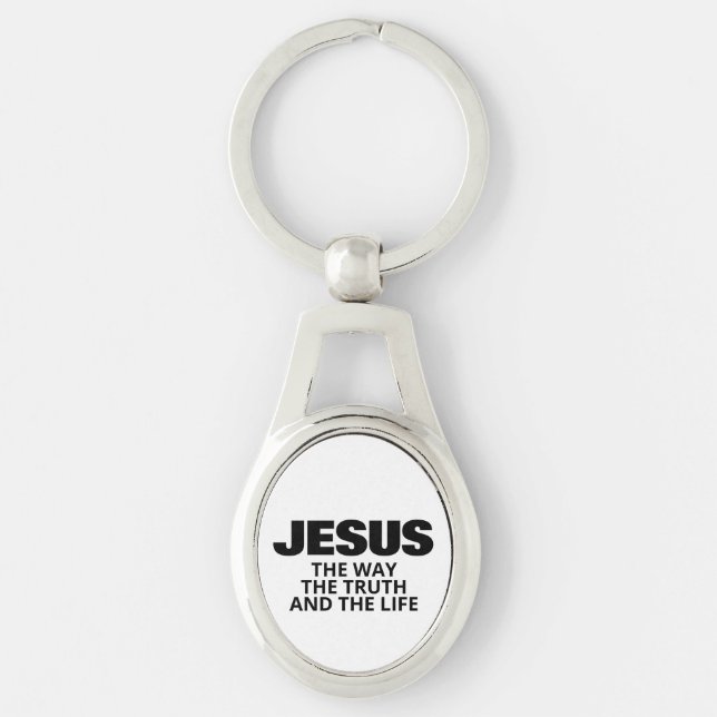 CHAVEIRO JESUS O CAMINHO A VERDADE E A VIDA  PORTA-CHAVES (Frente)