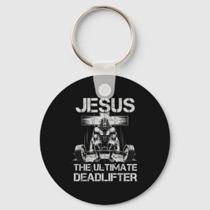 Chaveiro Jesus O Levantador de Peso Treino Academia Cristão