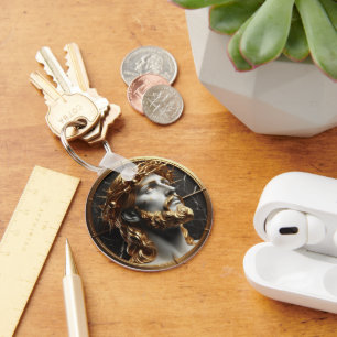 Chaveiro Jesus olhando nos céus com espinhos