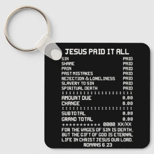 Chaveiro Jesus Pagou Tudo O Que Era Cristão, Bíblia Rom