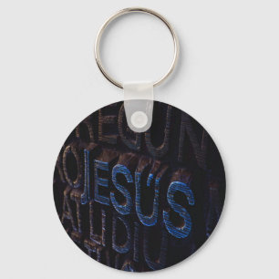 Chaveiro Jesus, Pedra Azul, Amor a Deus Cristão