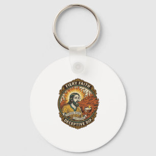 Chaveiro Jesus Queimando Boca Super Apimentado Molho de Fes
