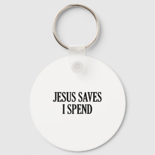 Chaveiro Jesus Salva Eu Gasto Cristão Engraçado Dizendo Cot