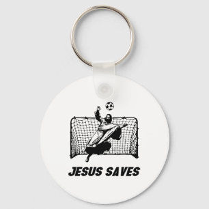 Chaveiro Jesus Salva Jesus Salvou Gol de Futebol Goleiro