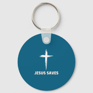 Chaveiro Jesus salva pequena cruz grande fé 3 crist