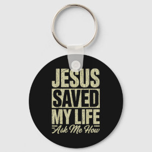 Chaveiro Jesus Salvou Minha Vida Pergunte Como Fé Cristã Bí