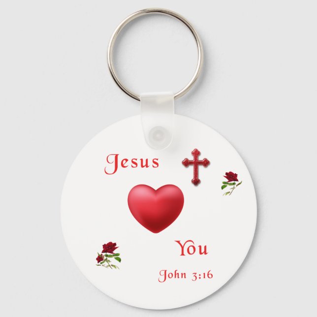 Chaveiro jesus te ama (Frente)