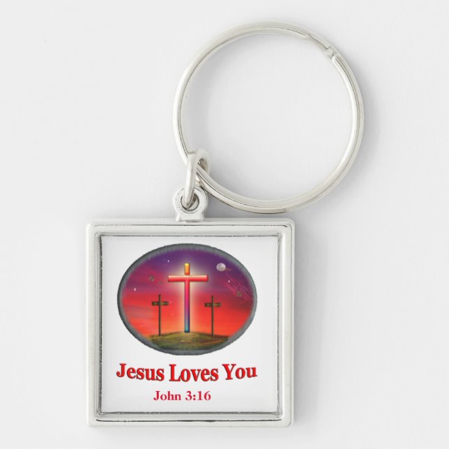 Chaveiro jesus te ama (Frente)