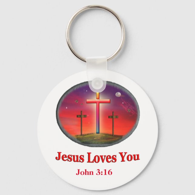 Chaveiro jesus te ama (Frente)